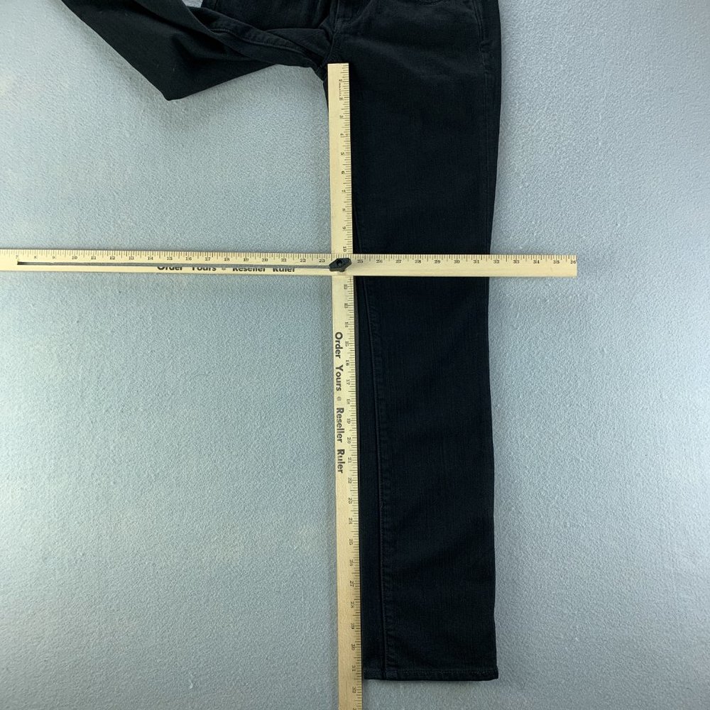 **SOLD**X2 Womens Jeans 2R 2 x 31.5" Black Skinny Low Rise Denim W01 - Picture 6 of 13
